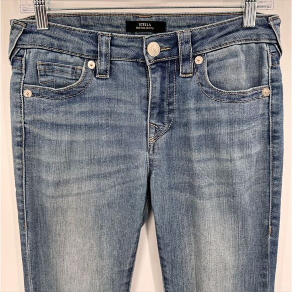 TRUE RELIGION Stella Mid Rise Skinny Jeans Size 25 - Picture 2 of 7
